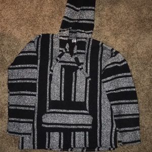 Black and grey hoodie